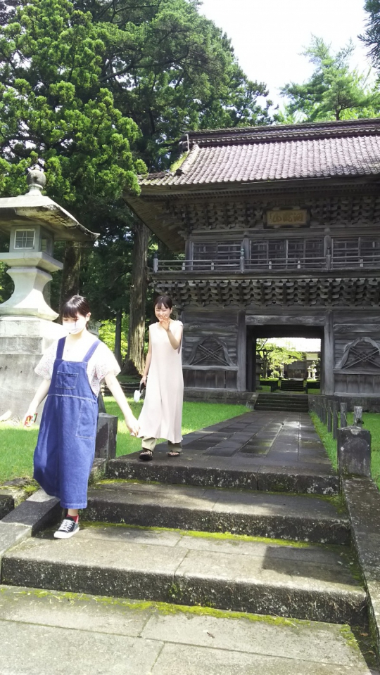 オンラインツアーバス撮影（東北公益文科大学 × ニゴロデザイン × 松山観光バス）